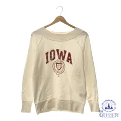 【訳アリ】 GLOBAL WORK グローバルワーク トップス トレーナー スウェット 長袖 プリント レディース ホワイト M 901-6469 送料無料 古着