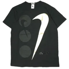 BLACK×NIKE コラボTシャツ⭐︎コムデギャルソン　Sサイズ　メッセージ ブラック コム デ ギャルソン x ナイキがコラボTシャツの新作を
