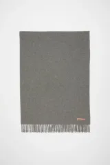 Acne Studios(アクネストゥディオズ) フリンジ ウール スカーフ グレー