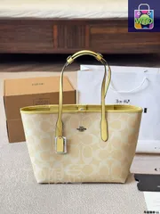 【今日特価】COACH City Tote クラシックトートバッグ（シングルショルダー / ハンドバッグ用）-WT0輸入