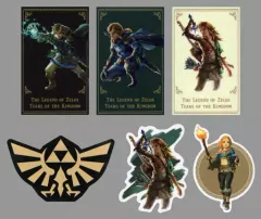 【中古】携帯サプライ リンク＆ゼルダ スマホステッカー6種セット 「Switchソフト ゼルダの伝説 Tears of the Kingdom」 ヤマダデンキ購入特典