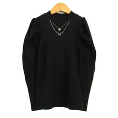 アナスイミニ 長袖Ｔシャツ トップス ハイネックリブ キッズ 女の子用 130サイズ ブラック ANNA SUI mini 【中古】