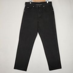 90s アメリカ製 ラングラー ブラック デニム ジーンズ パンツ WRANGLER 97601CB relax fit w34 84cm