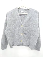 ◇ ⊆ Edit Sheen エディットシーン ニット 長袖 カーディガン サイズ表記なし グレー レディース E  【1410230007554】