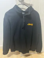 JEEPレトロパーカーロゴハーフジップスウェットシャツ裏 起毛 Jeep ジープ スウェット Half Zip-Up Sweat ハーフジップ ロゴ