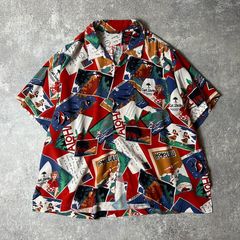 新品】Eanbe アロハシャツ Lサイズ 野球プリント イアンべ