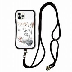 [iPhone12 Mini] 스마트 폰 숄더 포함 스칼라 iPhoneSE 제 3 세대 케이스 내충격 i-coron 케이스 iPhone16 15 14 13 12 11 스마트 폰 케이스 아이폰 전 기종 대응 스마트 폰 커버 scolar 화이트 타이거