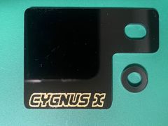 シグナスX　CYGNUS X　自賠責プレート　黒地金文字