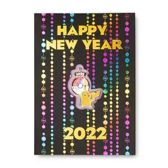 Pokemon Center (ポケモンセンター) / New Year 2022 ピカチュウ  モンスターボール 記念 ピンズ グリーティングカード 【輸入品】