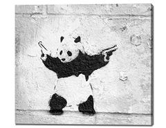 Banksy バンクシー『パンダ』ストリートグラフィティ芸術 インテリア アート