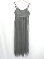 ◇ ⊂ RADARISTA ラダリスタ シースルー ロング ワンピース サイズL ブラック系 レディース E  【1501160031327】