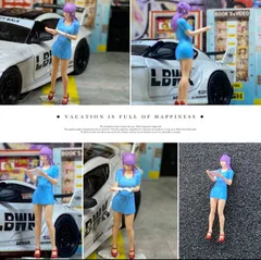 1:64　美人OL 営業マン　ディーラー　トミカサイズ　ジオラマ　日本未発売 ミニカー MATTELHot Wheels 精密塗装