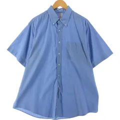 古着 90年代 ブルックスブラザーズ Brooks Brothers MAKERS 半袖 ボタンダウンシャツ USA製 メンズL相当 ヴィンテージ/eaa531689