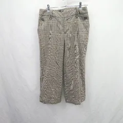 ◇ ⊇ 23区 ギンガムチェック デザインスラックスパンツ サイズ44 ブラウン系 メンズ E  【1505290041713】のサムネイル