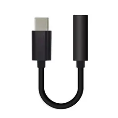 【 新品 未開封 】   オズマ Type-C用オーディオ変換アダプター DAC搭載 ブラック ADCS-05BK 未使用 送料無料