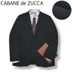 【ストレッチ】 CABANE de ZUCCA カバンド ズッカ ジャージ シングル 2B テーラードジャケット ブレザー 春夏 S ブラック モード カジュアルのサムネイル