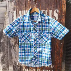 【Hollywood Ranch Market】ハリウッドランチマーケット ハリラン マドラスチェック 半袖シャツ 2(M)のサムネイル