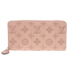 新品同様 ルイ ヴィトン ジッピーウォレット M61868 モノグラムマヒナ マグノリア 長財布 ピンク LV 0629 LOUIS VUITTON