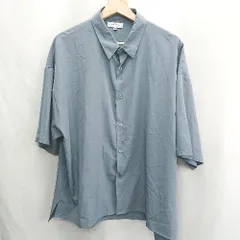 ◇ Θ Rocky Monroe ロッキーモンロー 接触冷感 ビッグシルエット 半袖 シャツ サイズM ブルー系 メンズ E  【1412090000669】のサムネイル