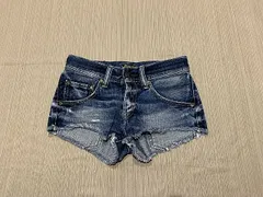 RodeoCroWns ロデオクラウンズ ダメージデニムショートパンツ XS