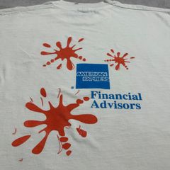 90s "AMERICAN EXPRESS" 企業t ビンテージt 袖裾シングル FRUIT OF THE LOOM 古着