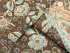 平和屋着物▽小紋　単衣　更紗舞蝶花鳥文　洗える着物　AAAW1729fy 平和屋着物▽小紋 単衣 更紗舞蝶花鳥文 洗える着物 AAAW1729fy - メルカリ