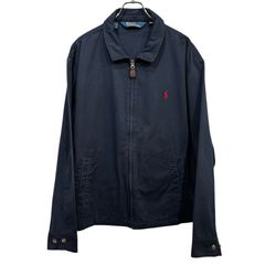 2000s Polo by Ralph Lauren Swing Top 【XXL】 2000年代 ポロラルフローレン スイングトップ ポニー刺繍 ドリズラージャケット 短丈 ボックスシルエット