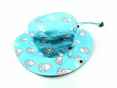 コヒナタ(KOHINATA) ギョギョハット ジュニア イカ 10434 ターコイズ  53cm-56cm  帽子 かわいい キャラクター いか エギング ヤエン 日除け 日焼け防止 日焼け対策