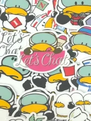 Let's chat パッツィ・ダックのレターセット（昭和レトロ