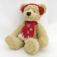 Harrods　/　ハロッズ ◆クリスマスベア　ぬいぐるみ　2008 イヤーマフ 子供用品【中古】 