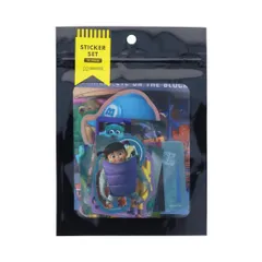 【メール便】モンスターズインク フレークシール ステッカーセット PIXAR ディズニー サンスター文具 デコレーション キャラクター グッズ 