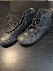 CONVERSE Chuck Taylor ALL STAR HI オールレザー オールブラック オールスター コンバース　チャックテイラー　24.5cm  スニーカー　レディース　メンズ　ユニセックス