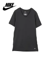 新品 未使用 並行輸入 ナイキ NIKE Tシャツ 箱なし ESSENTIAL COTTON STRETCH メンズ Vネック 517422【メール便】 ブラック