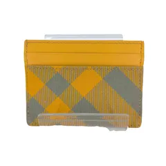 バーバリー BURBERRY Sandon Check Fabric and Leather Card Holder メンズ 表記無 のサムネイル