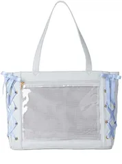 【数量限定】A4 クリアバッグ 鞄 クリア 推し活 デコバッグ 推し活グッズ バッグ 推し活バッグ ライブ トートバッグ イベント レースアップ 春 夏 【Sサイズ】 秋 痛バ 冬 プレゼント 痛バッグ ギフト [ウィゴー] レディース