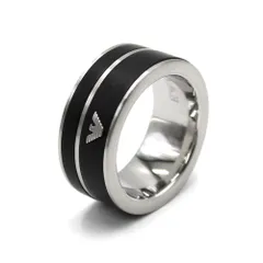 Emporio Armani シルバーリング　スターリングシルバー925彫刻入り Emporio Armani Sterling Silver 925 Crystal Ring Size 6.75 | eBay