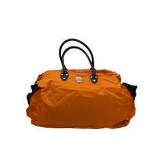 オロビアンコ ナイロン レザー 2WAY バッグ オレンジ orobianco トート ショルダー 斜め掛け 中古 W４ 送料無料