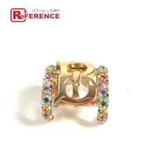 BURBERRY バーバリー イヤリング ロゴ ラインストーン イヤーカフ メタル ゴールド