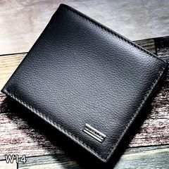 【 新品 送料無料】 W14 本革 財布 メンズ 折り財布 コンパクト 人気 牛革人気 男