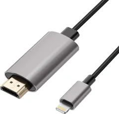 【2025年新モデル】HDMIケーブル iPhone HDMI変換ケーブ ル 2m Digital AV変換アダプタLightning ライトニング
