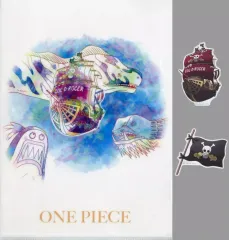 【中古】クリアファイル オーロ・ジャクソン号 A4クリアファイル＆ステッカーセット 「一番くじ ワンピース ロジャー海賊団～伝説の海賊～」 I賞