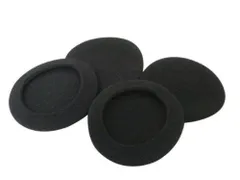 【数量限定】5cm4個 チャック包装 アルミ 左右２セット 黒 ヘッドホン交換用イヤーパッド直径50mm Wave Sound