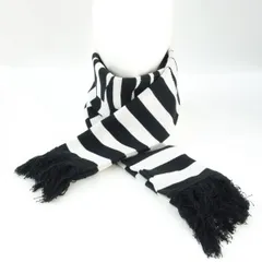 Off-White オフホワイト フリンジ ニット マフラー ※中古のサムネイル