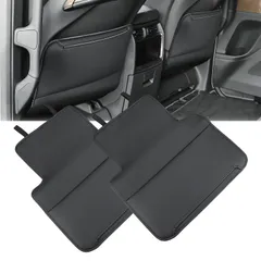 新品 MARCHFA トヨタ 新型 アルファード 40系 ヴェルファイア40系 キックガード 後部座席 シートバックカバー シートバックプロテクター 2023年~現行 専用 保護マット 収納ポケット付き 汚れ/傷防止 アクセサリー カスタムパーツ マイクロファ