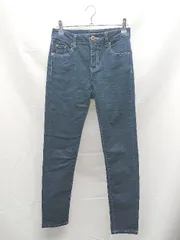 ◇ maevelous by pierrot ローサイズ 股上浅め スキニー テーパード デニム パンツ Lサイズ インディゴ レディース E 1303160011978