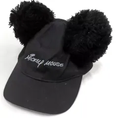 【中古】衣類 ミッキーマウス(ブラック) キャップ(ポンポン付き) 「ディズニー」 東京ディズニーリゾート限定