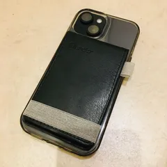 MagSafe対応ウォレット スマホ装着カードケース iPhone（ブラック）