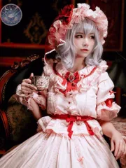 【新品未使用】 森森仙　東方プロジェクト　東方project レミリア　コスプレ衣装 コスチューム ハロウィン仮装 イベント衣装 コスプレセット 高品質コスプレ 再現度高め