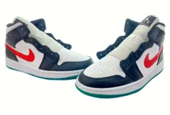 ナイキ NIKE 20年製 WMNS AIR JORDAN 1 MID ウィメンズ エア ジョーダン ミッド AJ1 スニーカー 黒 白 BQ6472-063 メンズ靴 スニーカー ホワイト 27.5cm 104-shoes200