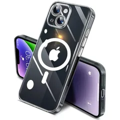 iPhone 14 ケース クリア 耐衝撃 Magsafe対応 アイフォン 14 スマホケース マグネット搭載 薄型 米軍MIL規格 透明 ワイヤレス充電対応 黄変防止 落下防止 透明